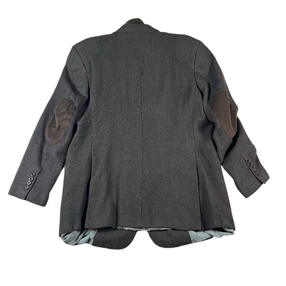 Pronto Moda Men's Blazer 42L Brown Plaid Jacket Wool Cashmere Layered Sport Coat - Picture 3 of 11